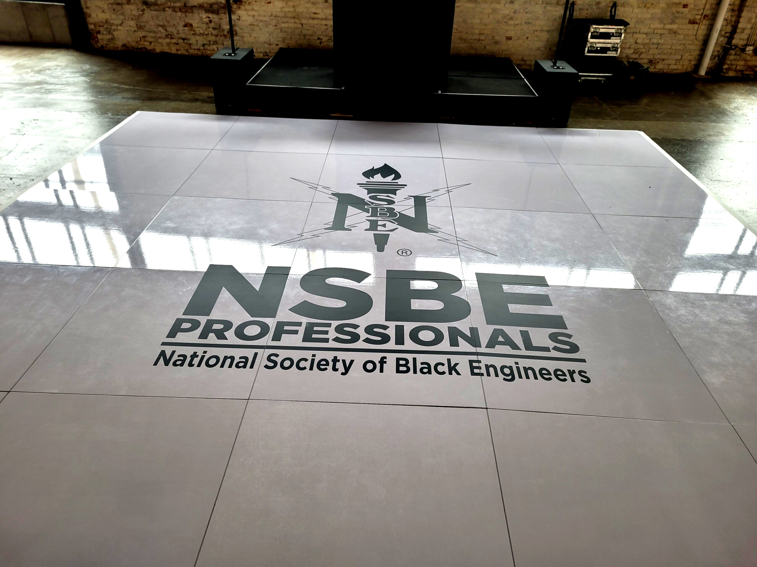 Event-floor-vinyl-scaled Get Experienced Service with Floor Graphics from Streamline Print and Design.